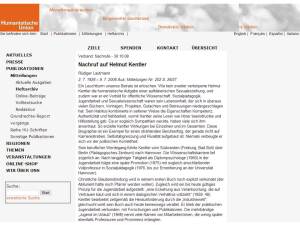 Kentler_HUmanistischer Nachruf